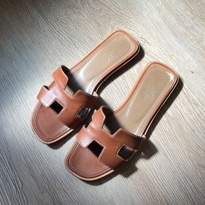 Authentic Hermes Oran Sandals